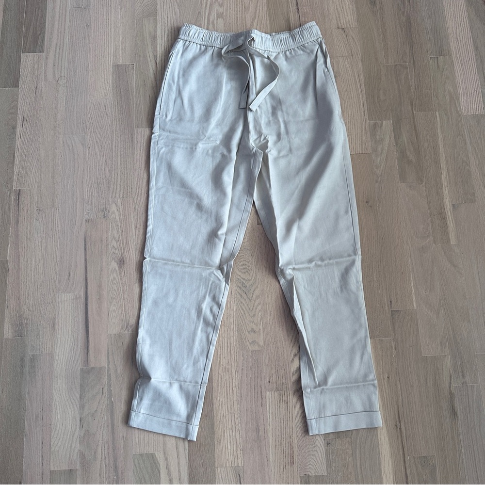 Cozy Earth Mens Lived In Linen Cuffed Pant Sand
Beige Vacation size SM